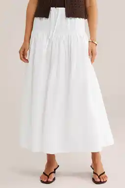 Wehkamp WE Fashion midi rok wit aanbieding