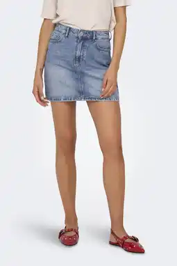 Wehkamp ONLY denim spijkerrok light blue denim aanbieding