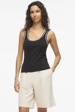 Wehkamp VILA singlet gebreid zwart aanbieding