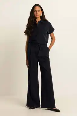 Wehkamp Expresso travelstof wide leg highwaist palazzo broek aanbieding