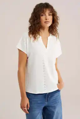 Wehkamp WE Fashion top wit broderie aanbieding
