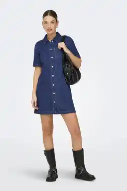 Wehkamp ONLY spijkerjurk dark blue denim aanbieding