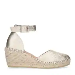 Wehkamp Manfield leren espadrilles goud aanbieding