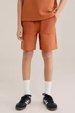 Wehkamp WE Fashion sweatshort brique aanbieding