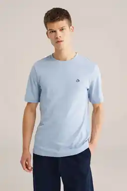 Wehkamp WE Fashion regular T-shirt lichtblauw aanbieding