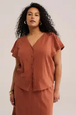 Wehkamp WE Fashion Curve blouse terra aanbieding