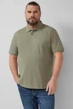 Wehkamp s.Oliver Big Size regular polo Plus Size donkergroen aanbieding