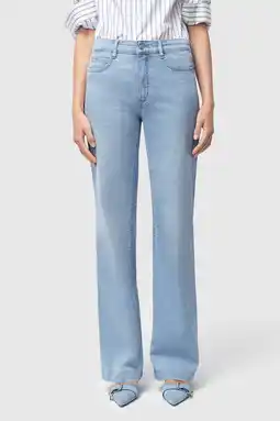 Wehkamp MAC regularwaist wide leg jeans light blue denim aanbieding