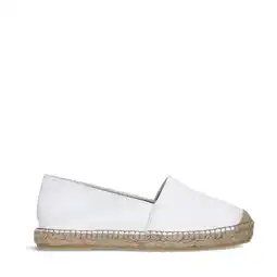 Wehkamp Manfield leren espadrilles wit aanbieding