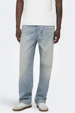 Wehkamp ONLY & SONS ONSFADE loose fit jeans light blue tinted aanbieding