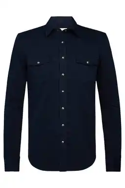 Wehkamp Profuomo overshirt donkerblauw aanbieding