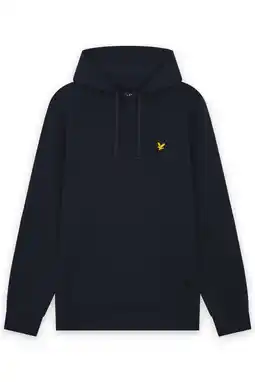 Wehkamp Lyle & Scott Hoodie Loopback donkerblauw aanbieding