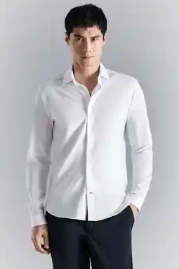 Wehkamp Mango Man slim zakelijk overhemd wit aanbieding