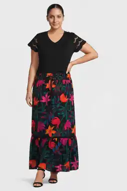 Wehkamp GREAT LOOKS crinkle rok bloemenprint aanbieding