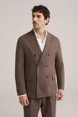 Wehkamp WE Fashion colbert met linnen bruin aanbieding