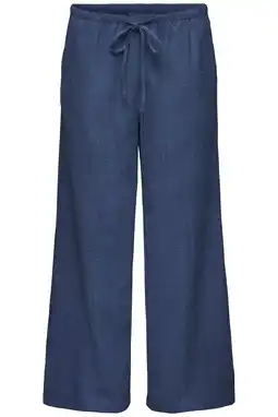 Wehkamp JDY wide leg regularwaist casual broek dark blue denim aanbieding