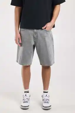 Wehkamp America Today Nate denim relaxed short grey aanbieding
