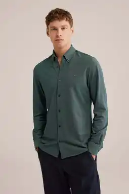 Wehkamp WE Fashion casual overhemd donkergroen aanbieding
