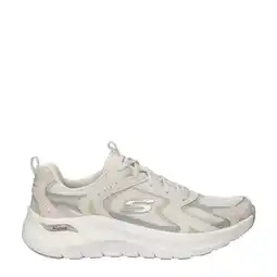 Wehkamp Skechers Arch Fit 2.0 Vintage Luxe chunky suède sneakers beige aanbieding