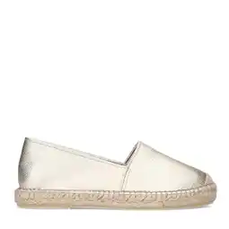 Wehkamp Manfield leren espadrilles goud aanbieding