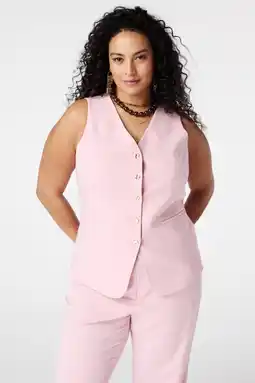 Wehkamp MS Mode gilet lichtroze aanbieding