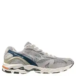 Wehkamp Mizuno Wave Rider 10 mesh sneakers lichtgrijs/blauw aanbieding