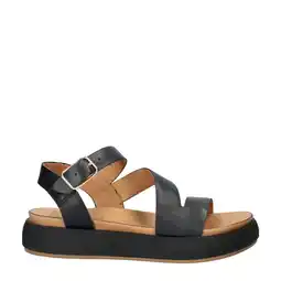 Wehkamp Nelson leren sandalen zwart aanbieding