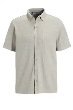 Wehkamp Anytime waffle shirt grijs melange aanbieding