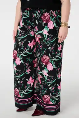 Wehkamp MS Mode wide leg regularwaist gebloemde broek multi aanbieding