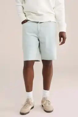 Wehkamp WE Fashion Blue Ridge denim relaxed short lichtblauw aanbieding