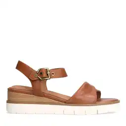 Wehkamp No Stress leren sandalen cognac aanbieding