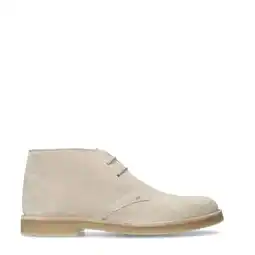 Wehkamp Manfield suède veterschoenen beige aanbieding