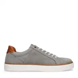 Wehkamp No Stress nubuck sneakers grijs/taupe aanbieding