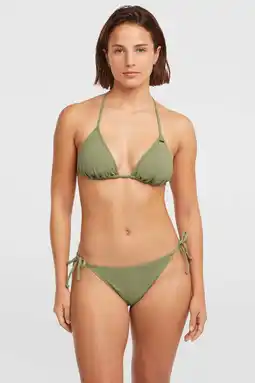 Wehkamp O'Neill voorgevormde triangel bikini set Capri Bondi olijfgroen aanbieding