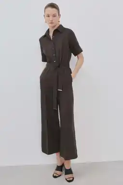 Wehkamp Mango jumpsuit bruin aanbieding