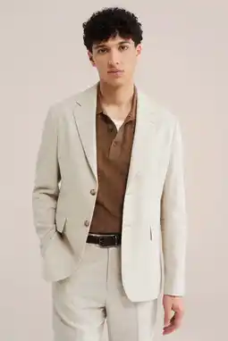 Wehkamp WE Fashion colbert met linnen ecru aanbieding