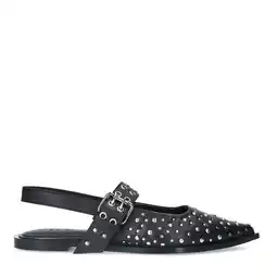 Wehkamp Sacha leren slingback loafers zwart aanbieding