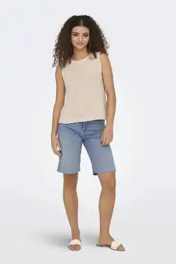Wehkamp ONLY regularwaist casual short light blue denim aanbieding