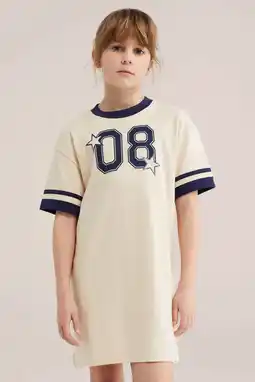 Wehkamp WE Fashion T-shirtjurk beige aanbieding