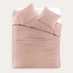 Wehkamp Studio LIVIT perkal katoenen dekbedovertrek 2 persoons roze (200x220 cm) aanbieding