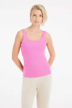 Wehkamp Protest singlet roze rib gebreid aanbieding