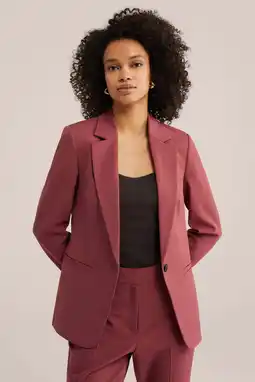 Wehkamp WE Fashion getailleerde blazer rood aanbieding