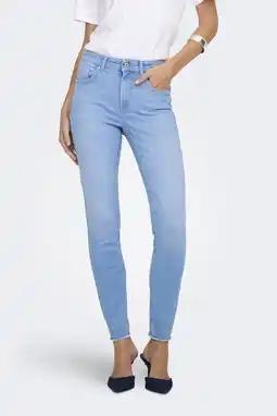 Wehkamp ONLY skinny jeans light blue denim aanbieding