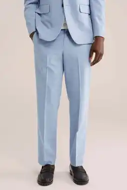 Wehkamp regular pantalon lichtblauw aanbieding
