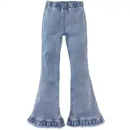 Wehkamp Z8 kids flared jeans Nuria light blue denim aanbieding