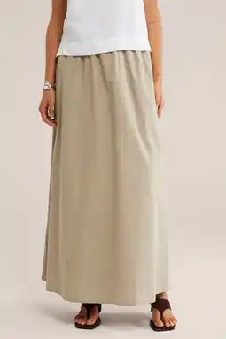Wehkamp WE Fashion maxi rok grijsbruin aanbieding