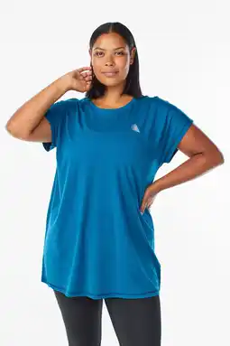 Wehkamp ACTIVE By Zizzi Plus Size sport T-shirt blauw aanbieding