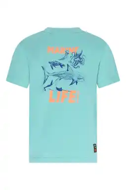 Wehkamp TYGO & vito jersey T-shirt met backprint blauw aanbieding