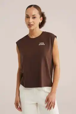 Wehkamp WE Fashion top bruin aanbieding