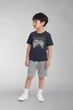 Wehkamp NAME IT KIDS regular sweatshort grijs melange aanbieding